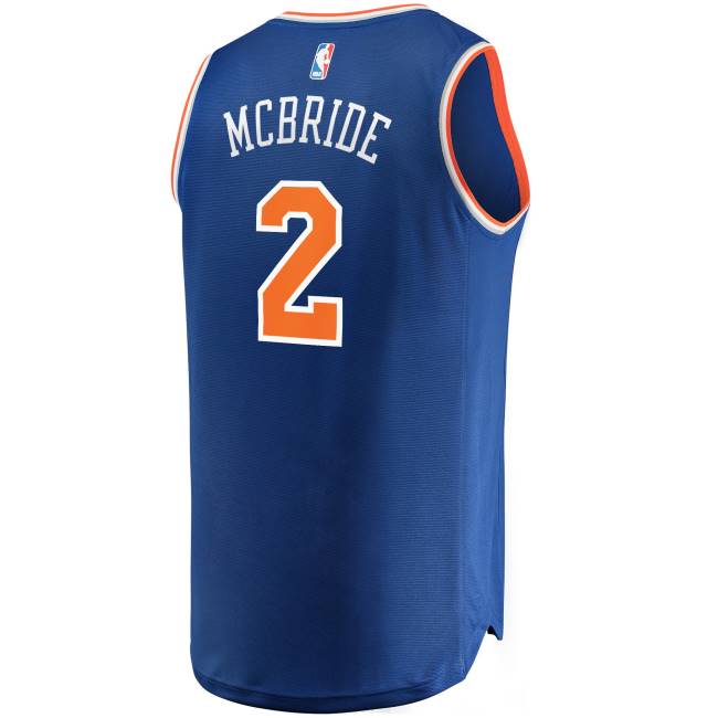 NBA N40H8228 New york knicks miles mcbride blue fast break replica jersey