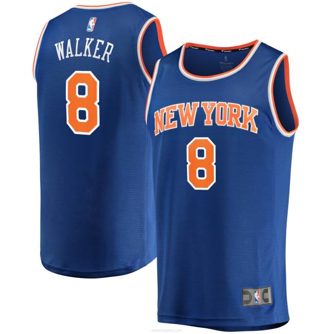 NBA N40H8406 New York knicks kemba walker blue fast break ρεπλίκα φανέλα