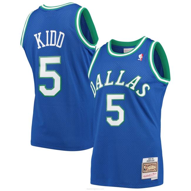 NBA N40H1071 Ντάλας Μάβερικς Τζέισον παιδί d Mitchell & ness μπλε σκληρό ξύλο κλασική φανέλα παίκτη swingman