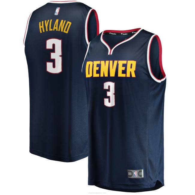 NBA N40H2996 Ντένβερ Νάγκετς Bones Hyland Navy fast break replica jersey