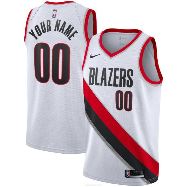 NBA N40H3751 Portland trail blazers nike white swingman custom jersey
