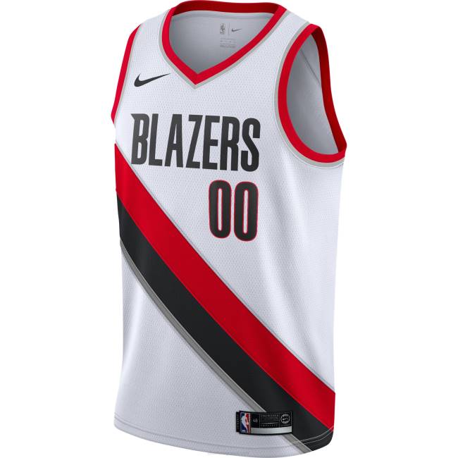 NBA N40H3751 Portland trail blazers nike white swingman custom jersey