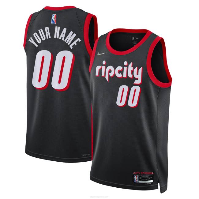 NBA N40H391 Πόρτλαντ τρέιλ μπλέιζερ nike μαύρο swingman custom jersey