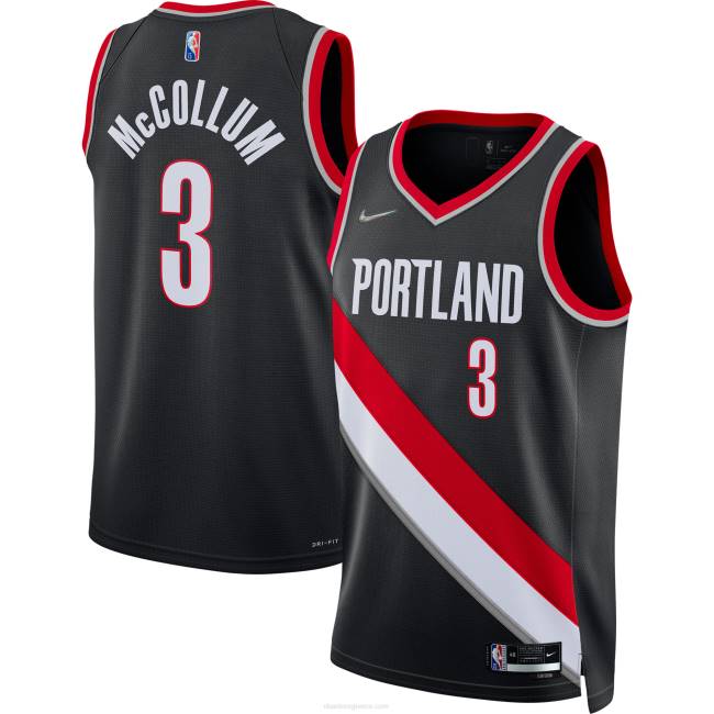 NBA N40H8699 Portland trail blazers c.j. Μακκολούμ φανέλα swingman nike μαύρο διαμάντι