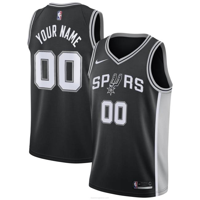 NBA N40H1799 san antonio spurs nike black swingman custom jersey