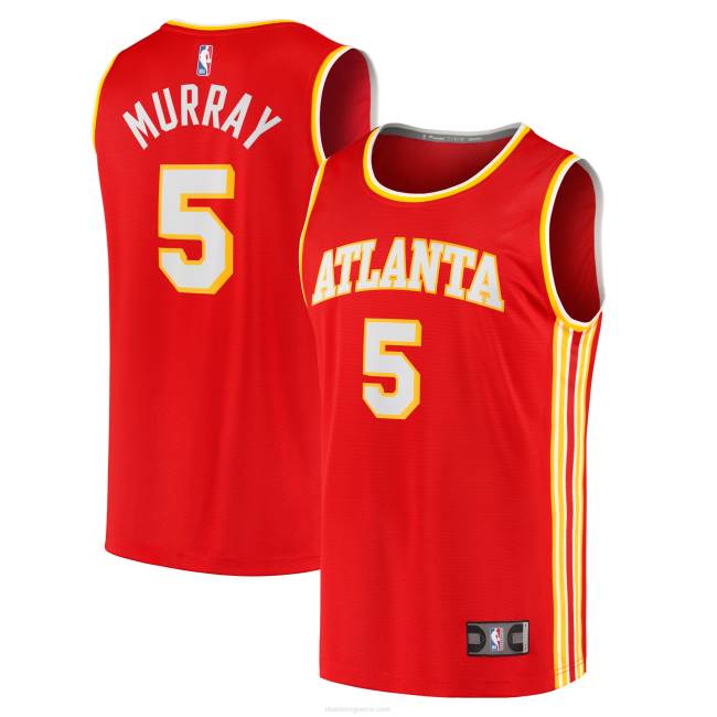 NBA N40H1588 Atlanta hawks dejounte Murray Red fast break ρεπλίκα φανέλα