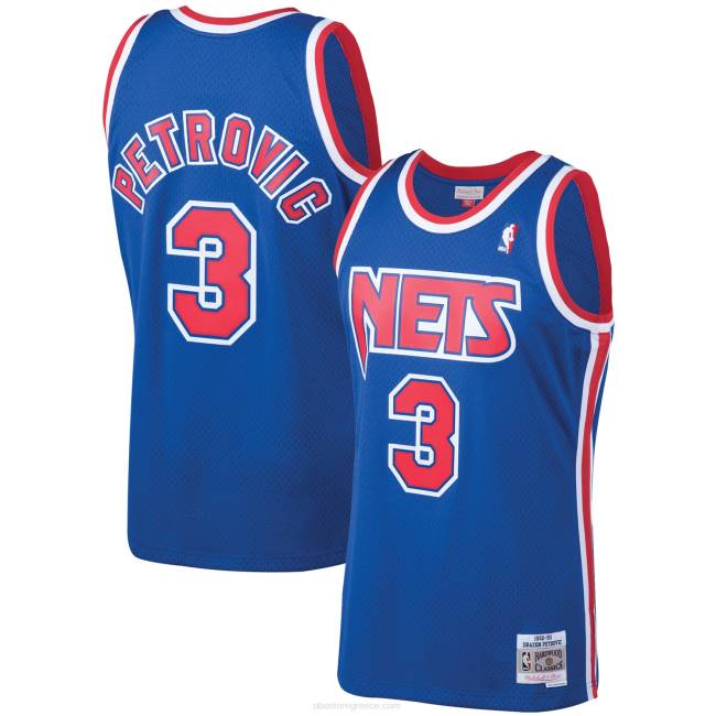 NBA N40H7751 δίχτυα νέας φανέλας drazen petrovic mitchell & ness royal 199 classics swingman jersey