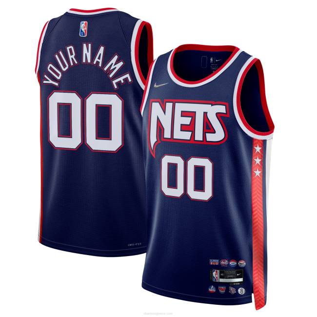 NBA N40H1448 Προσαρμοσμένη φανέλα μπρούκλιν νετς nike navy swingman