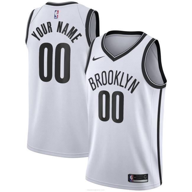 NBA N40H5132 Μπρούκλιν δίχτυα nike white swingman custom jersey