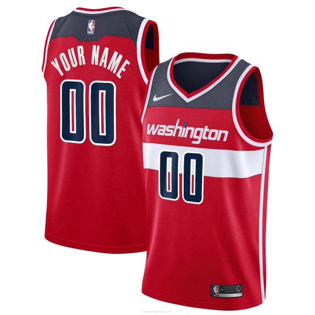 NBA N40H6658 Ουάσιγκτον μάγους Nike Red custom jersey swingman