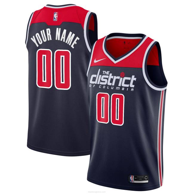 NBA N40H7144 Ουάσιγκτον μάγους nike Navy custom jersey swingman