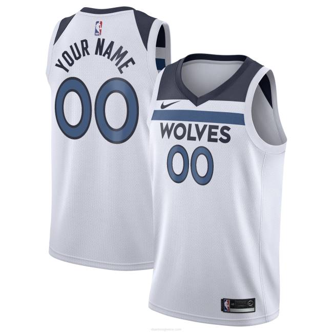 NBA N40H8384 Μινεσότα timberwolves nike white swingman custom jersey