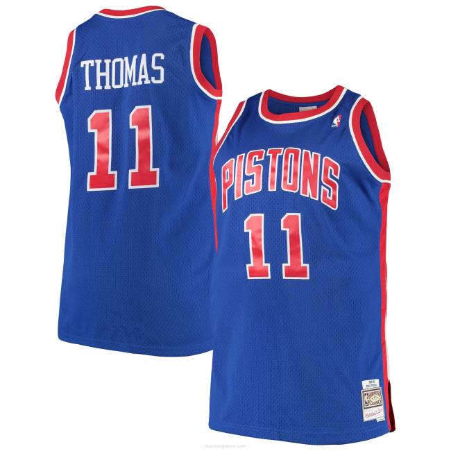 NBA N40H1709 Detroit Pistons Isaiah thomas Mitchell & ness royal μεγάλη και ψηλή κλασική φανέλα από σκληρό ξύλο
