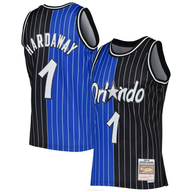NBA N40H1832 Orlando magic penny hardaway Mitchell & ness μπλε/μαύρο κλασικό σκληρό ξύλο split jersey swingman