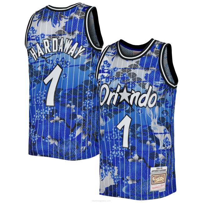 NBA N40H2228 Orlando magic penny hardaway Mitchell & ness μπλε σκληρό ξύλο κλασικά σεληνιακά πρωτοχρονιάτικα φανέλα swingman