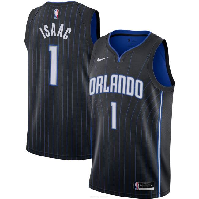 NBA N40H4788 Orlando magic jonathan isaac nike μαύρη φανέλα swingman