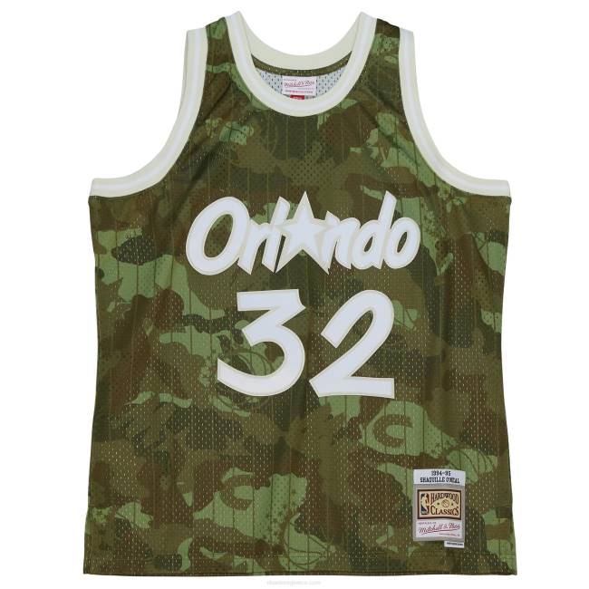 NBA N40H7997 Orlando Magic Shaquille O\'neal Mitchell & ness camo κλασικά φάντασμα τζέρσεϊ swingman