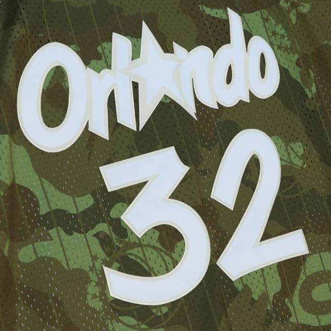 NBA N40H7997 Orlando Magic Shaquille O\'neal Mitchell & ness camo κλασικά φάντασμα τζέρσεϊ swingman