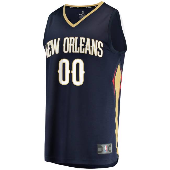 NBA N40H3719 New Orleans Pelicans Navy fast break custom replica jersey
