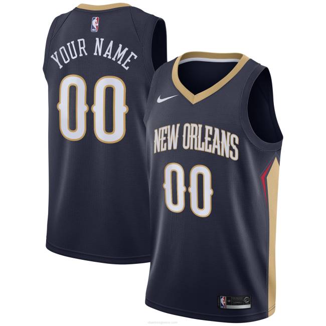 NBA N40H4889 Προσαρμοσμένη φανέλα New Orleans Pelicans Nike Navy swingman