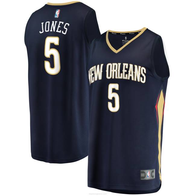 NBA N40H7695 New Orleans Pelicans Herbert Jones Navy fast break ρεπλίκα φανέλα