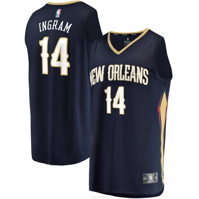 NBA N40H781 New Orleans Pelicans Brandon Ingram navy fast break ρεπλίκα φανέλα