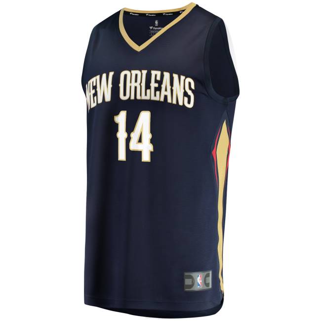 NBA N40H781 New Orleans Pelicans Brandon Ingram navy fast break ρεπλίκα φανέλα
