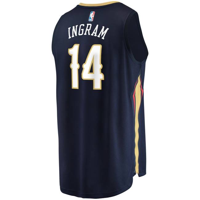 NBA N40H781 New Orleans Pelicans Brandon Ingram navy fast break ρεπλίκα φανέλα