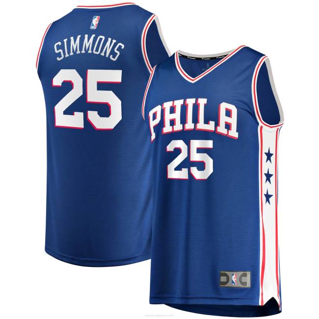 NBA N40H2407 Ρεπλίκα φανέλα royal fast break philadelphia 76ers