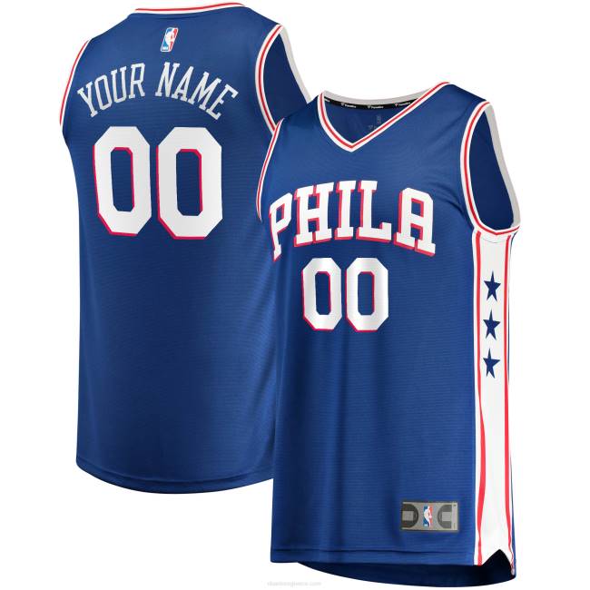 NBA N40H288 προσαρμοσμένη φανέλα ρεπλίκα philadelphia 76ers royal fast break