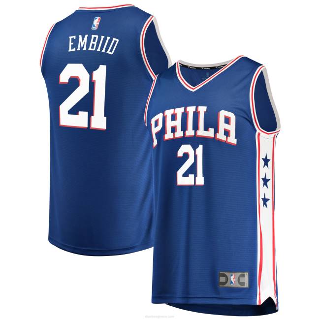 NBA N40H51 philadelphia 76ers joel embiid royal fast break ρεπλίκα έγχρωμη φανέλα παίκτη της ομάδας