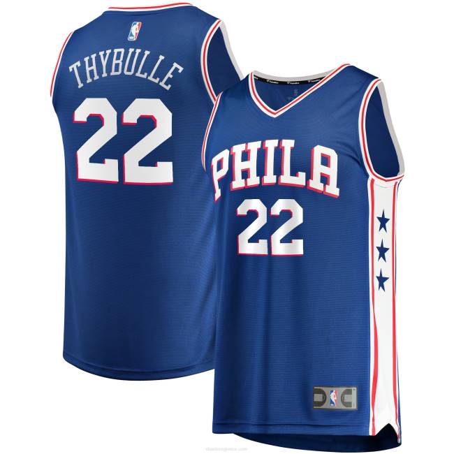 NBA N40H6465 philadelphia 76ers matisse thybulle royal fast break ρεπλίκα φανέλα ομάδας παικτών
