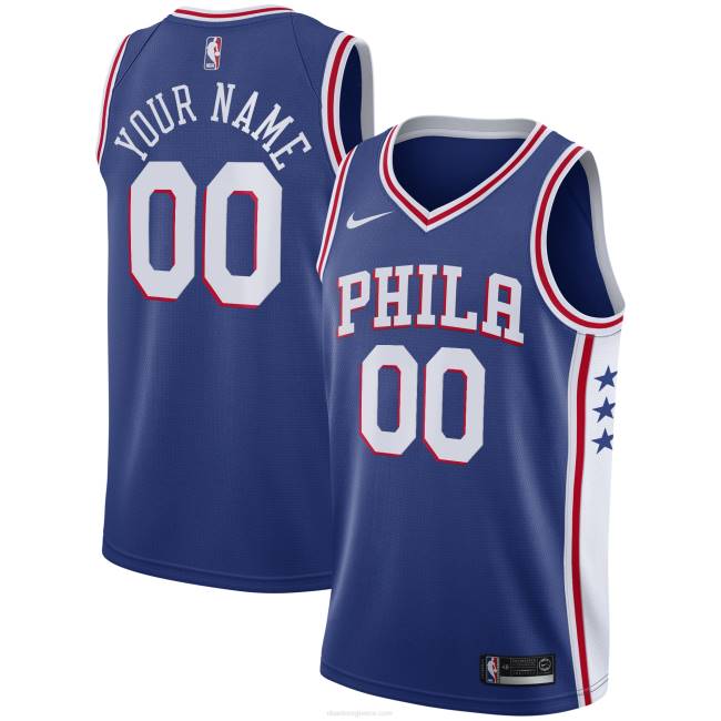 NBA N40H7741 προσαρμοσμένη φανέλα philadelphia 76ers nike blue swingman