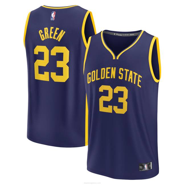 NBA N40H4546 Golden State Warriors Draymond Green Navy fast break αντίγραφο φανέλα παίκτη