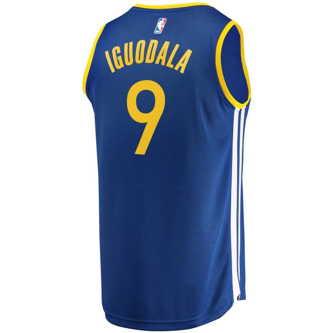 NBA N40H907 τζέρσεϊ ρεπλίκα του golden state warriors andre iguodala royal fast break