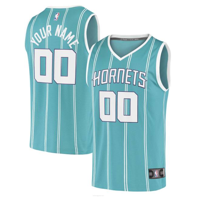 NBA N40H1064 charlotte hornets teal 2020 fast break replica custom jersey