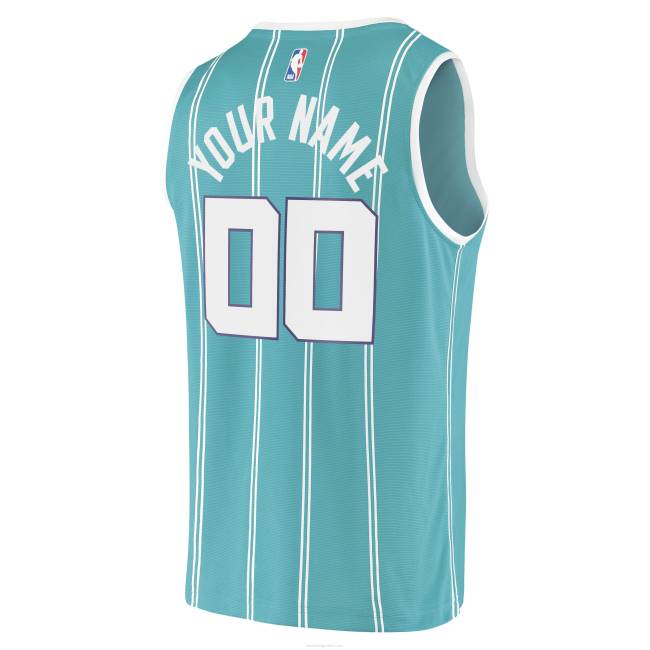 NBA N40H1064 charlotte hornets teal 2020 fast break replica custom jersey