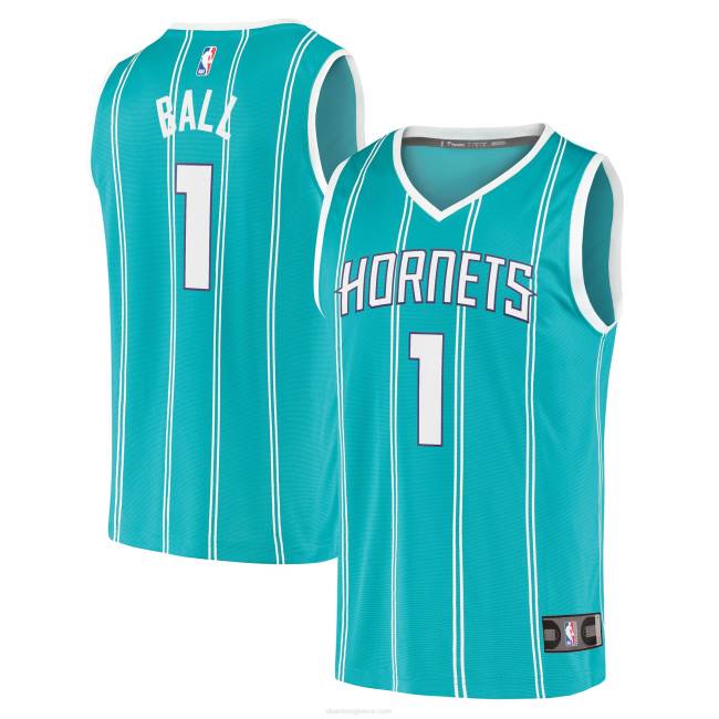 NBA N40H1855 charlotte hornets lamelo ball teal fast break ρεπλίκα φανέλα