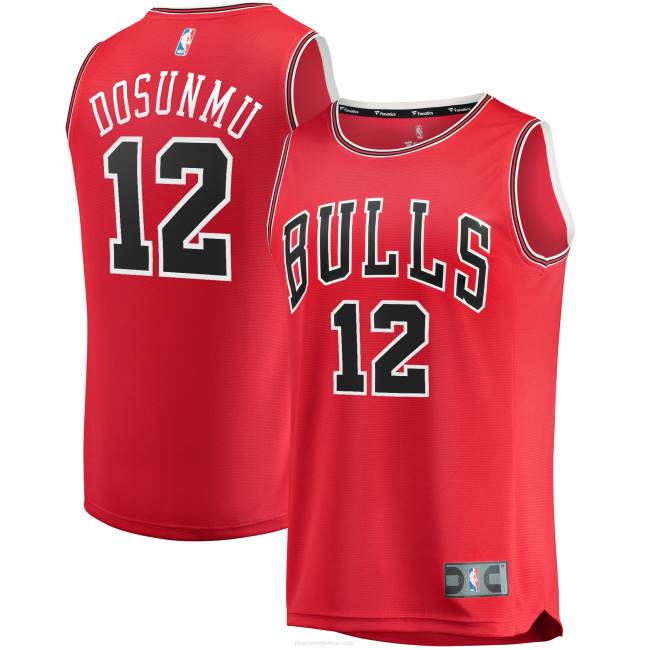 NBA N40H1489 chicago bulls ayo dosunmu red fast break replica jersey