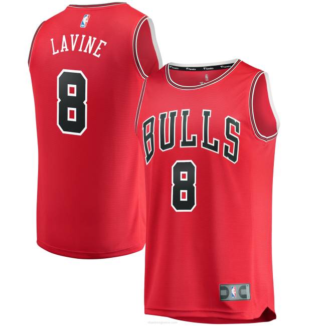 NBA N40H215 chicago bulls zach lavine red fast break replica jersey