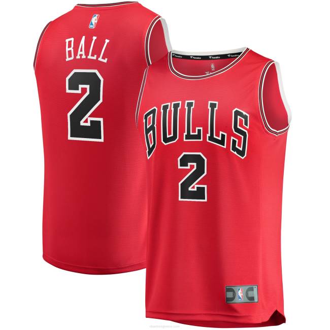 NBA N40H2191 chicago bulls lonzo ball red fast break road ρεπλίκα φανέλα