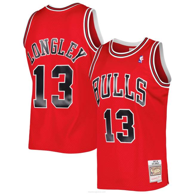 NBA N40H4347 chicago bulls luc longley Mitchell & ness κόκκινο σκληρό ξύλο κλασική φανέλα swingman