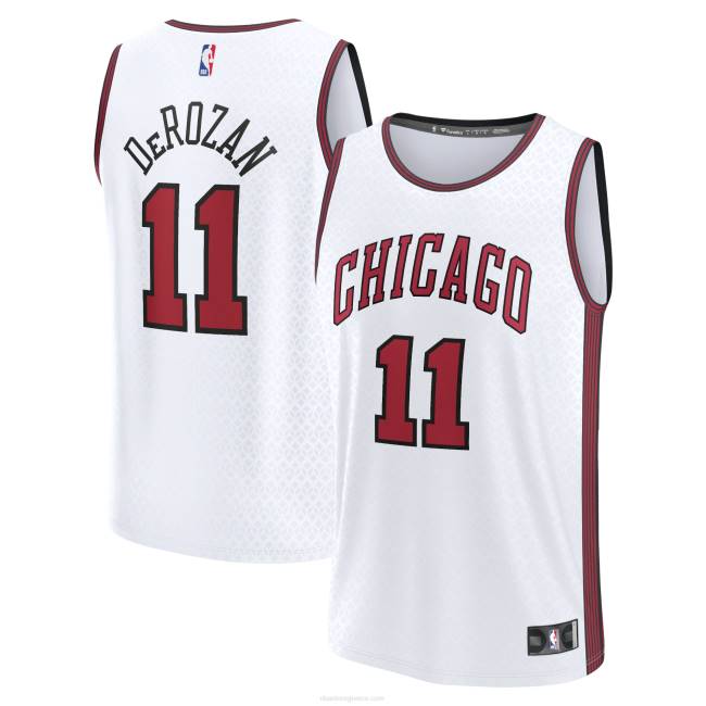 NBA N40H466 chicago bulls demar derozan λευκή φανέλα fastbreak