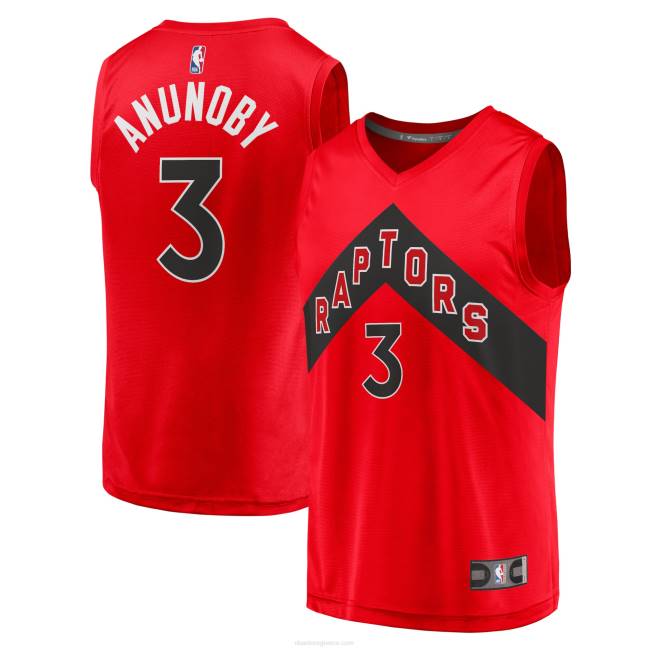 NBA N40H4639 Toronto raptors og anunoby red fast break replica jersey