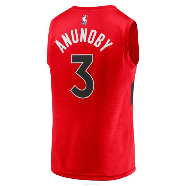NBA N40H4639 Toronto raptors og anunoby red fast break replica jersey