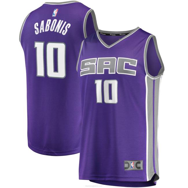 NBA N40H186 sacramento kings domantas sabonis μωβ φανέλα ρέπλικα ταχείας διάλειμμα