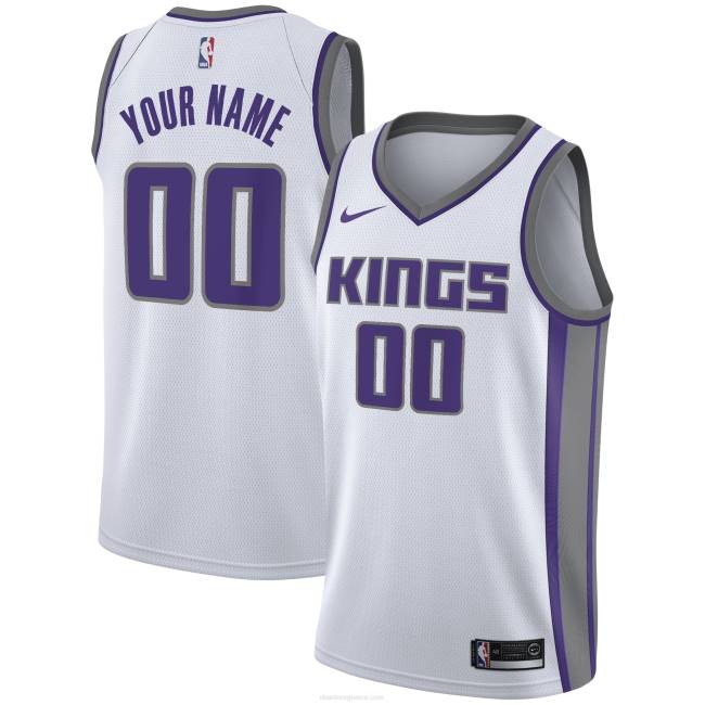 NBA N40H534 Sacramento kings nike white swingman custom jersey