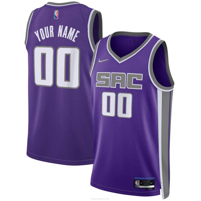 NBA N40H5723 Sacramento kings nike purple diamond swingman custom jersey