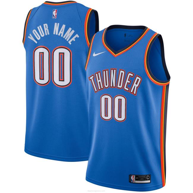 NBA N40H1710 Οκλαχόμα city thunder nike blue custom jersey swingman