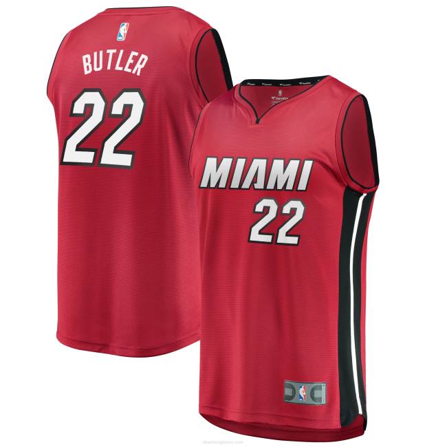 NBA N40H1028 Μαϊάμι Heat Jimmy Butler Red fast break ρεπλίκα φανέλα